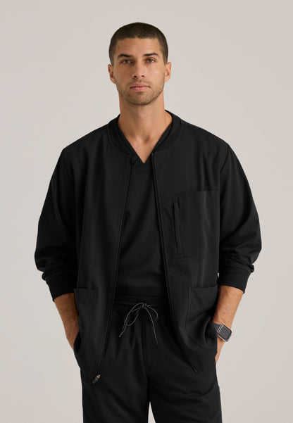 React 5-Pocket Warm-Up Jacket - Black