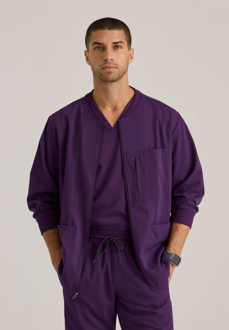 React 5-Pocket Warm-Up Jacket - Eggplant