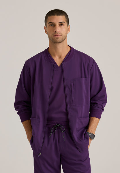 React 5-Pocket Warm-Up Jacket - Eggplant