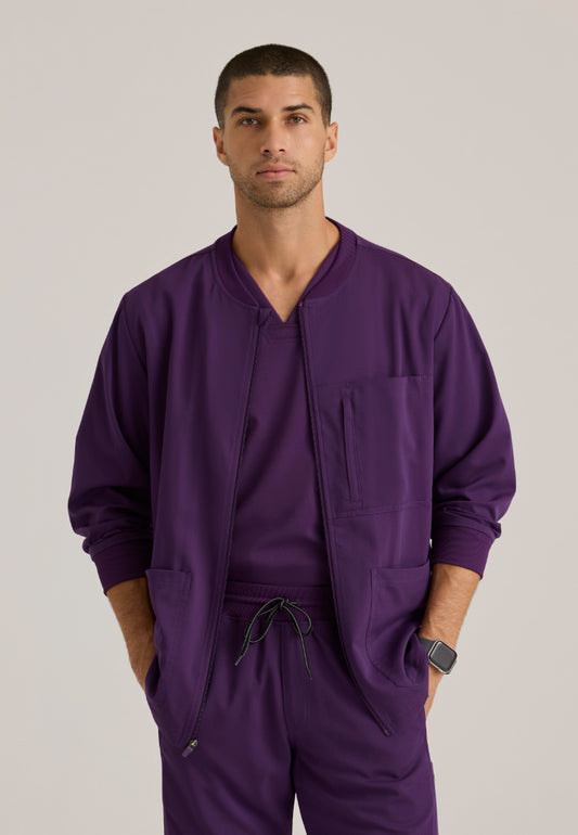 React 5-Pocket Warm-Up Jacket - Eggplant