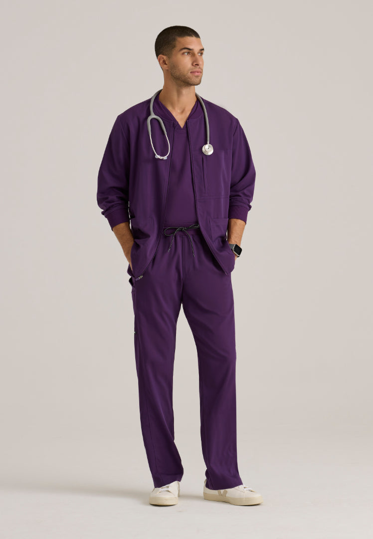 React 5-Pocket Warm-Up Jacket - Eggplant
