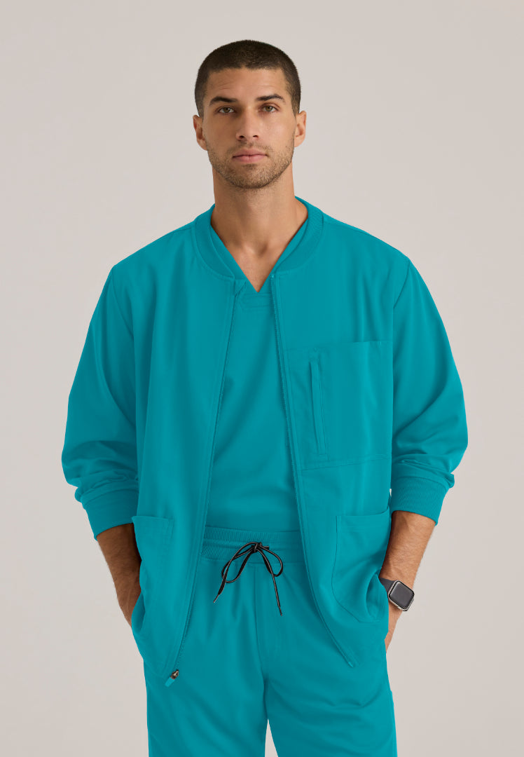 React 5-Pocket Warm-Up Jacket - Teal