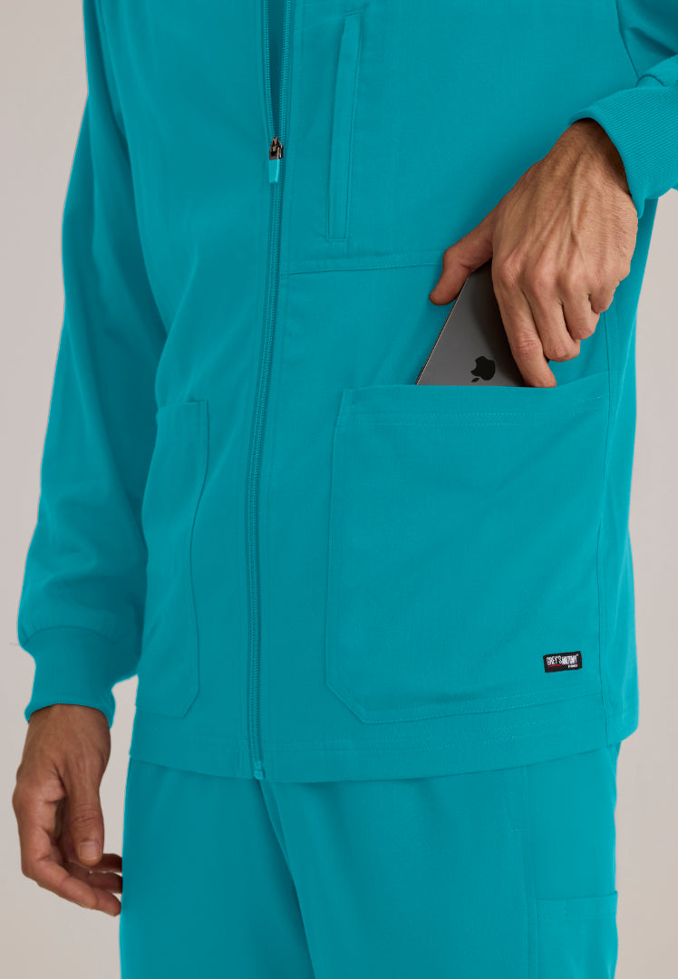 React 5-Pocket Warm-Up Jacket - Teal