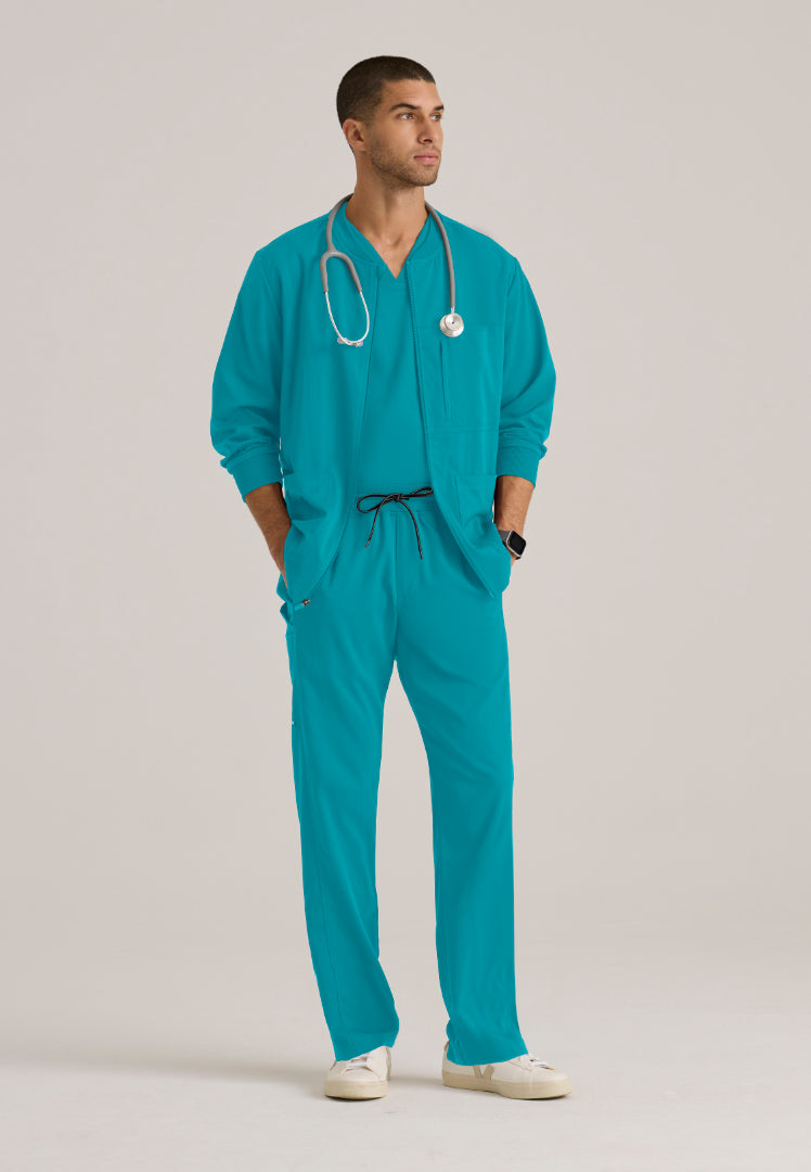 React 5-Pocket Warm-Up Jacket - Teal