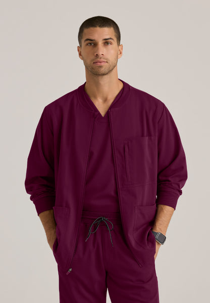 React 5-Pocket Warm-Up Jacket - Wine