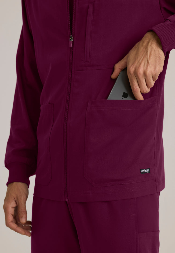 React 5-Pocket Warm-Up Jacket - Wine