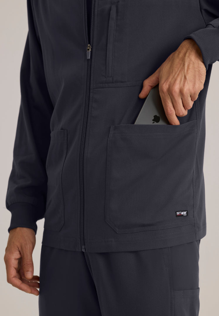 React 5-Pocket Warm-Up Jacket - Steel
