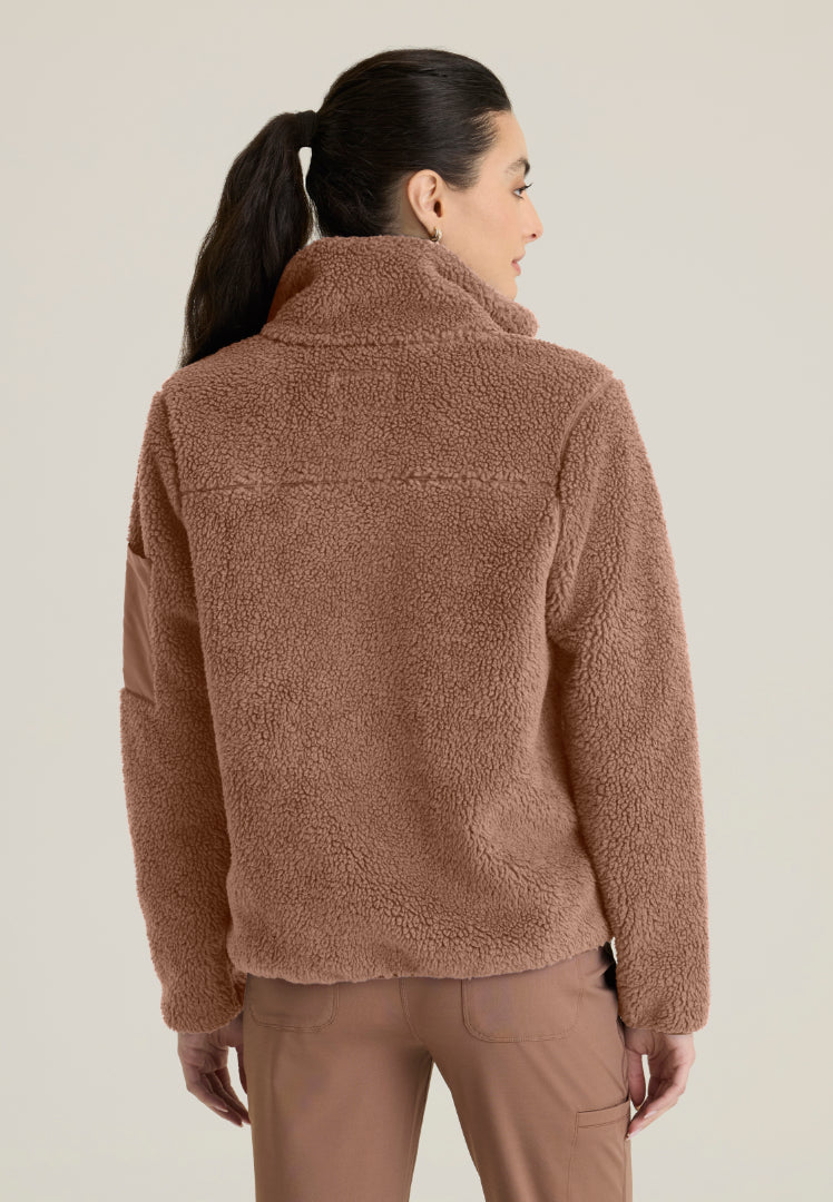 Carol 5-Pocket Sherpa Jacket - Brownstone