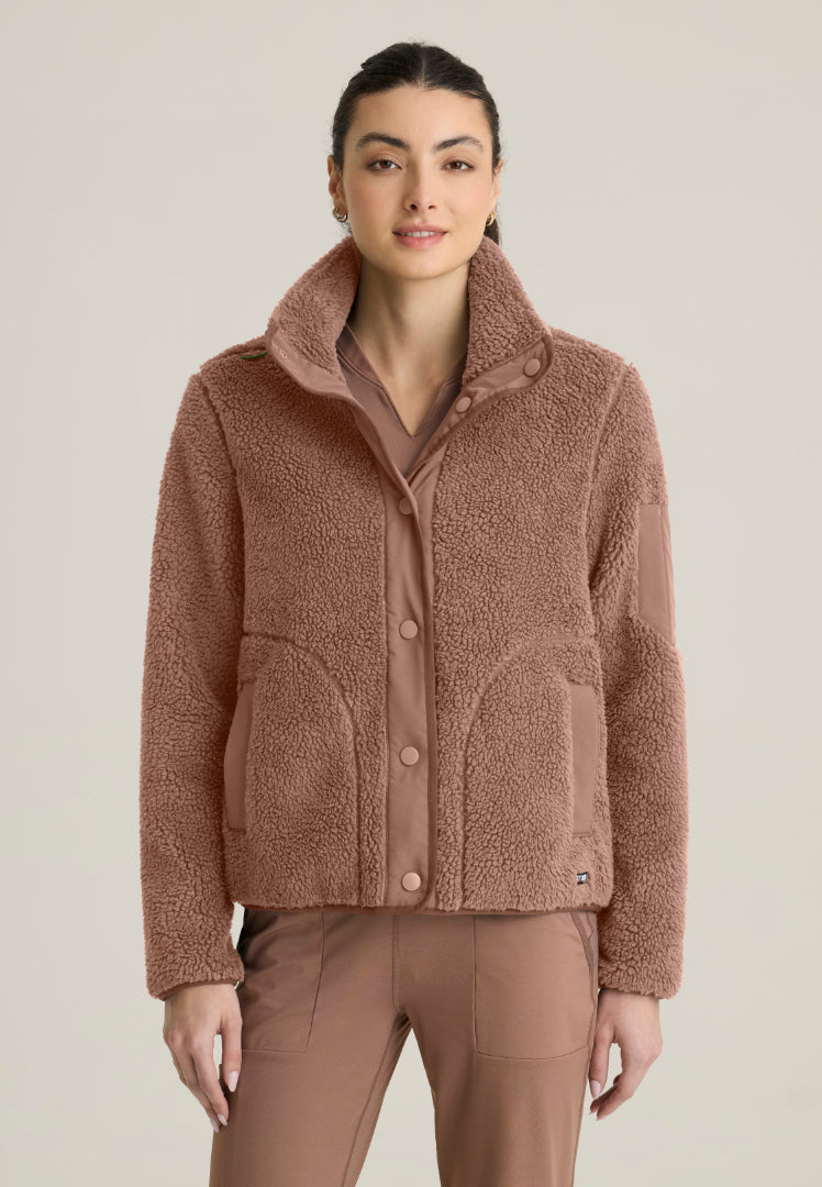 Carol 5-Pocket Sherpa Jacket - Brownstone