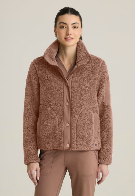 Carol 5-Pocket Sherpa Jacket - Brownstone