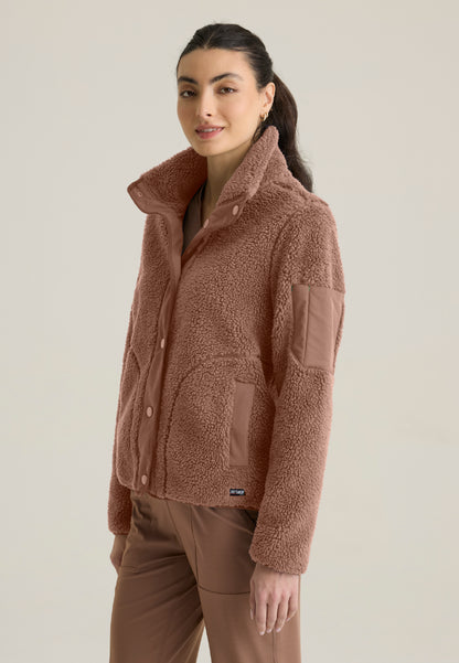 Carol 5-Pocket Sherpa Jacket - Brownstone