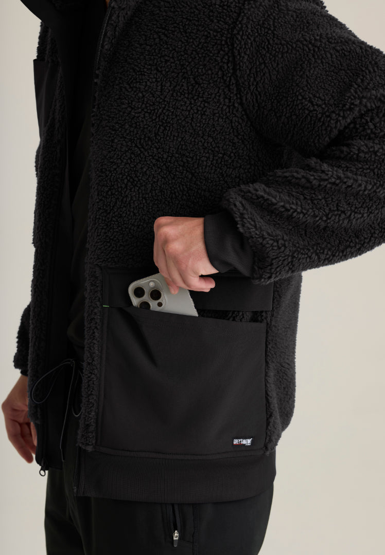 Randin 5-Pocket Sherpa Jacket - Black
