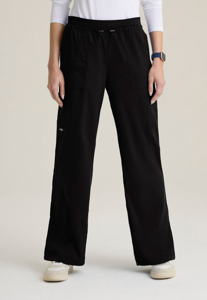 Nina 7-Pocket Wide Leg Pant - Black