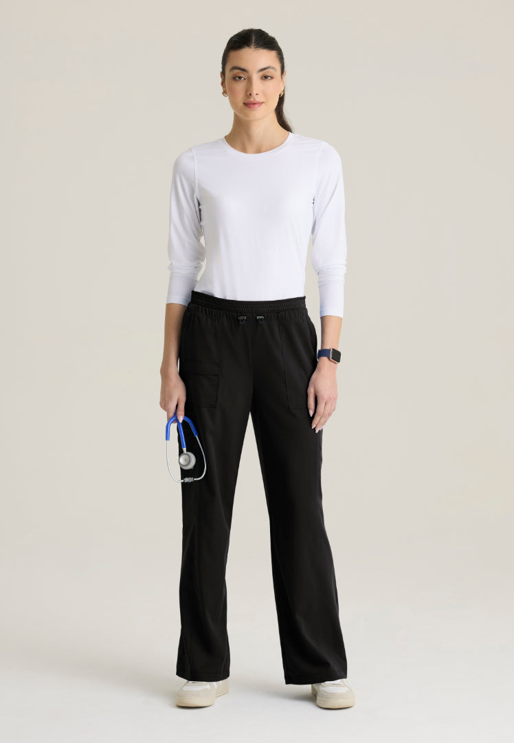 Nina 7-Pocket Wide Leg Pant - Black
