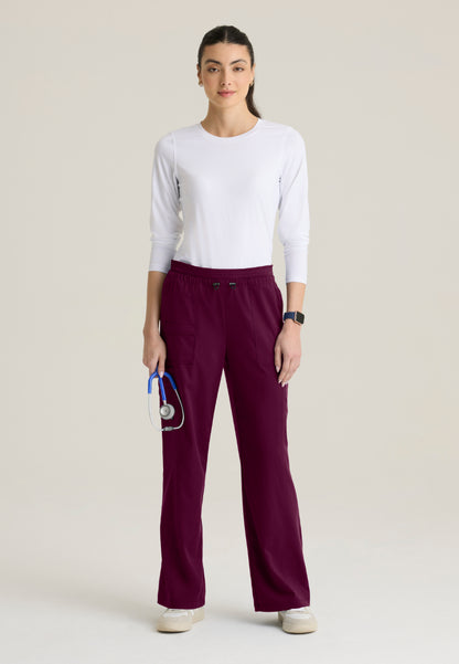Nina 7-Pocket Wide Leg Pant - Wine