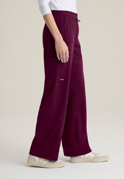 Nina 7-Pocket Wide Leg Pant - Wine