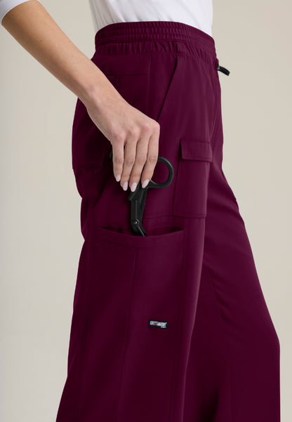 Nina 7-Pocket Wide Leg Pant - Wine