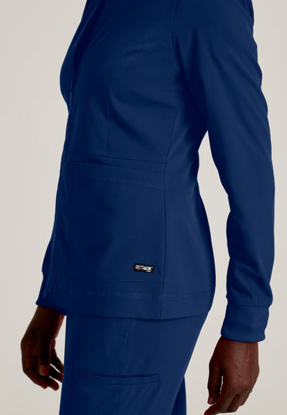 Millie 3-Pocket Scrub Jacket - Indigo