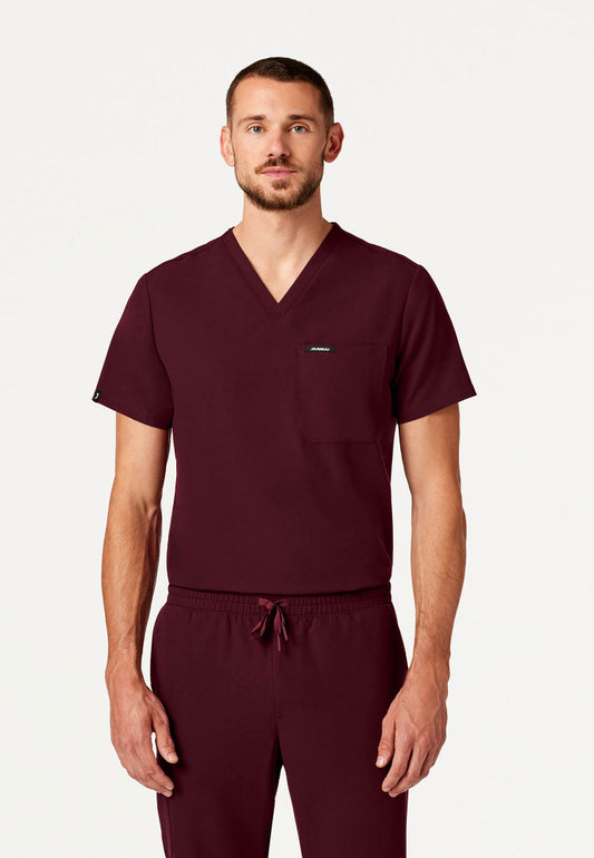 Blusa médica Holmes Everyday de un bolsillo - Borgoña