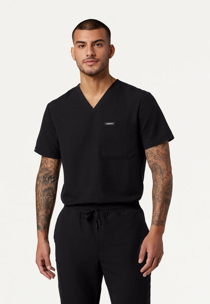 Holmes Everyday 1-Pocket Scrub Top - Black