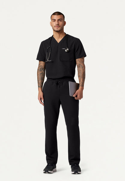 Holmes Everyday 1-Pocket Scrub Top - Black