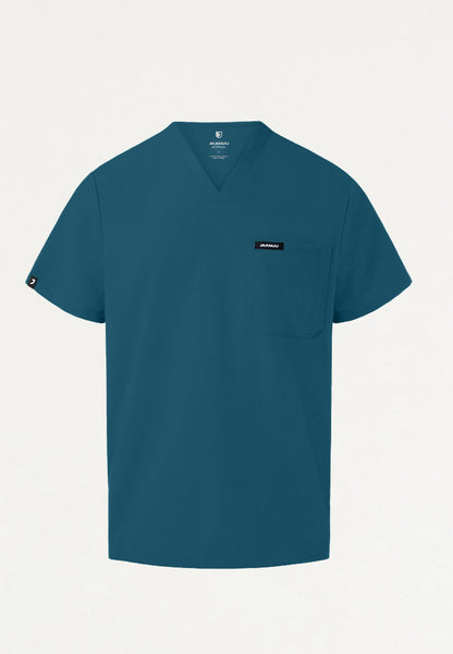 Holmes Everyday 1-Pocket Scrub Top - Caribbean Blue