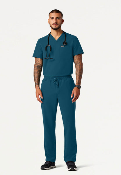 Holmes Everyday 1-Pocket Scrub Top - Caribbean Blue