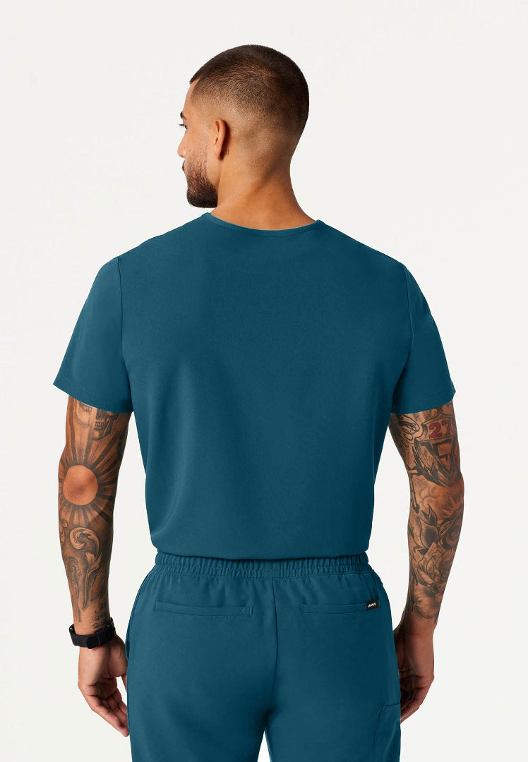 Holmes Everyday 1-Pocket Scrub Top - Caribbean Blue