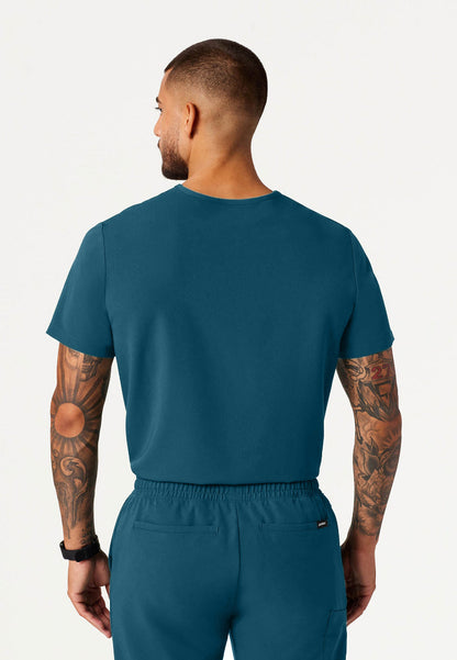 Holmes Everyday 1-Pocket Scrub Top - Caribbean Blue