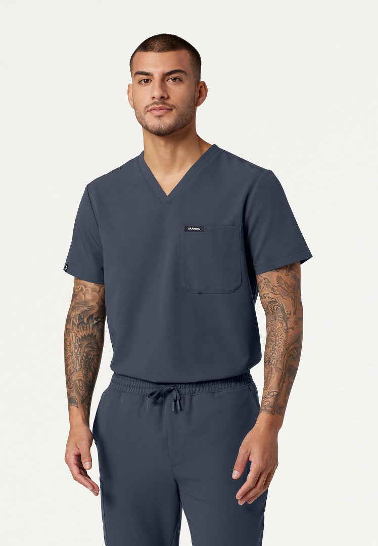 Holmes Everyday 1-Pocket Scrub Top - Carbon Gray