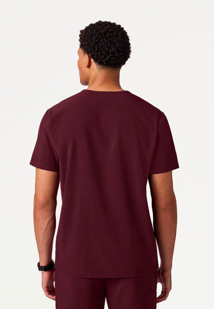 Holmes UltraLITE™ 1-Pocket Scrub Top - Burgundy