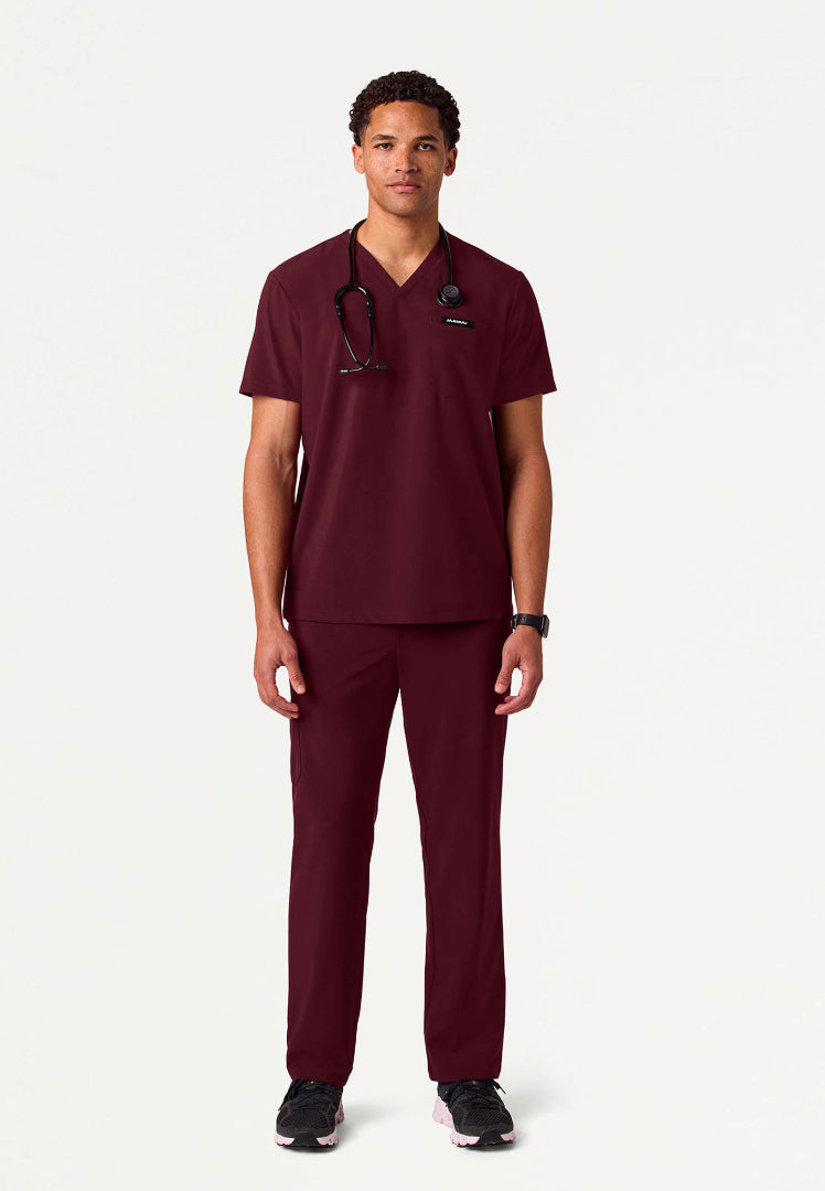 Rhodes UltraLITE™ Straight-Leg Scrub Pant - Burgundy