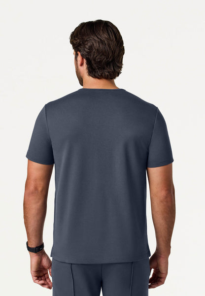 Finn Crewneck UltraSOFT Scrub Top - Carbon Gray