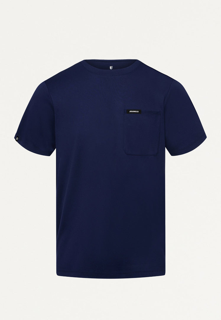 Finn Crewneck UltraSOFT Scrub Top - Midnight Navy