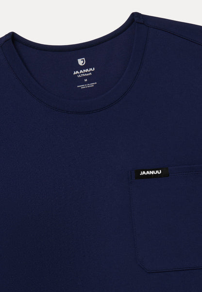 Finn Crewneck UltraSOFT Scrub Top - Midnight Navy