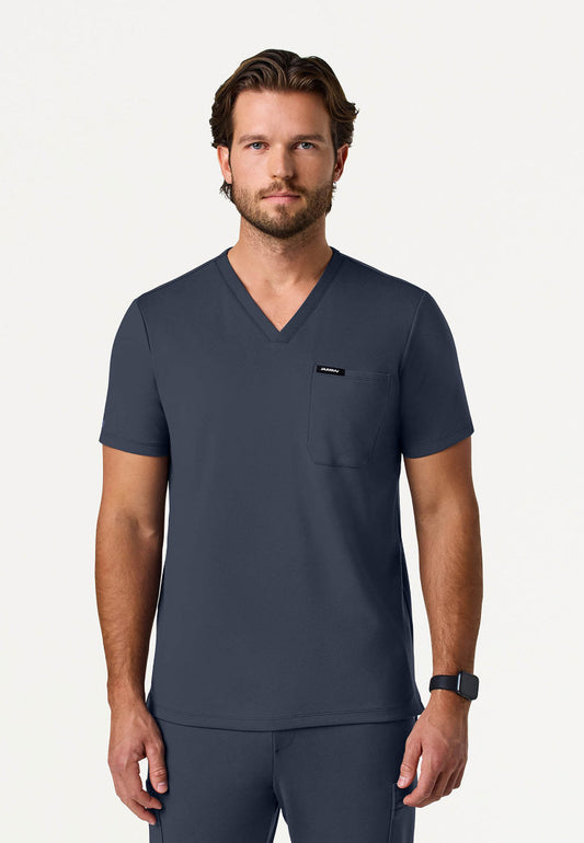 Blusa médica Asher Slim UltraSOFT - Gris carbón