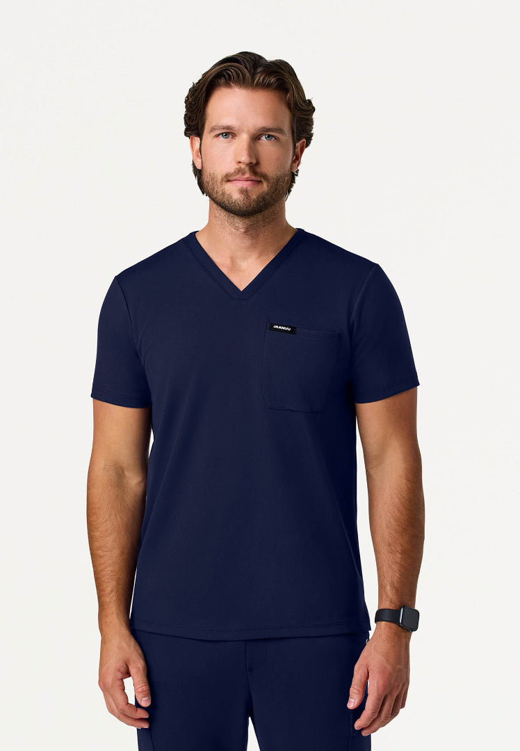 Asher Slim UltraSOFT Scrub Top - Midnight Navy