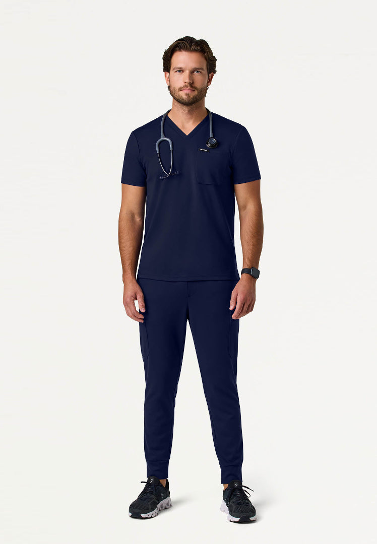 Asher Slim UltraSOFT Scrub Top - Midnight Navy