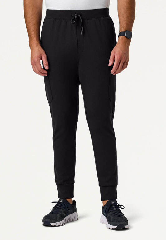 Ollie Slim UltraSOFT Cargo Scrub Jogger - Black