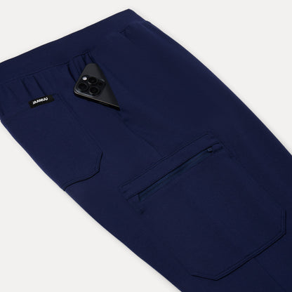 Ollie Slim UltraSOFT Cargo Scrub Jogger - Midnight Navy