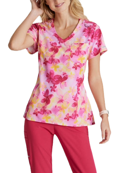 Dignity Single Pocket Tuck In Top - Plumeria Dreams