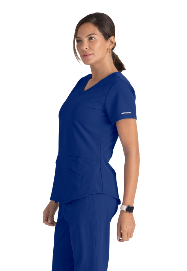 Sketchers™ "Breeze" V-Neck Scrub Top - Galaxy