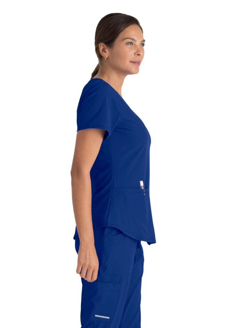 Sketchers™ "Breeze" V-Neck Scrub Top - Galaxy