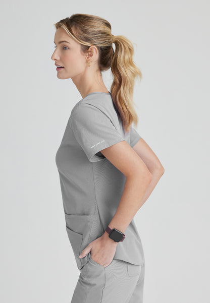 Blusa médica con cuello en V Breeze - Moonstruck
