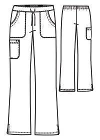 Line Drawing for Reliance 3-Pocket Flat-Front Pant - Vibrance Pink