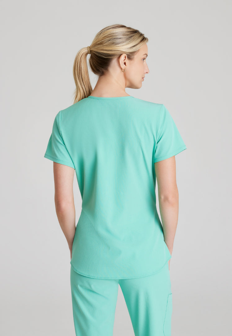 Sketchers™ "Breeze" V-Neck Scrub Top - Light Jade