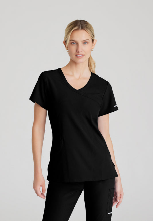 Reliance 3-Pocket Scrub Top - Black