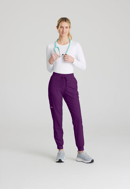 Jogger Theory de tiro medio con 4 bolsillos - New Grape