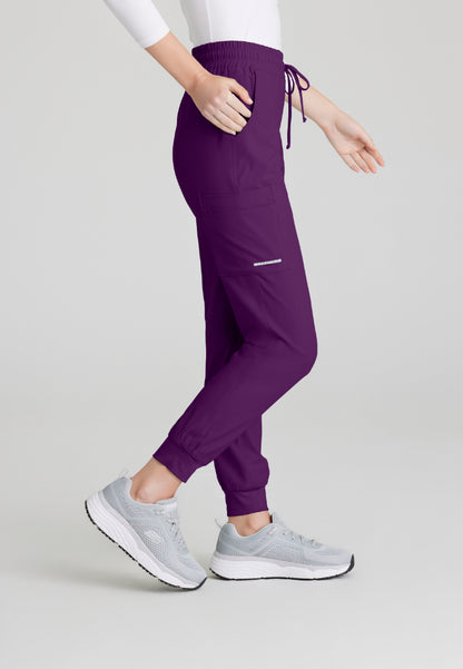 Jogger Theory de tiro medio con 4 bolsillos - New Grape