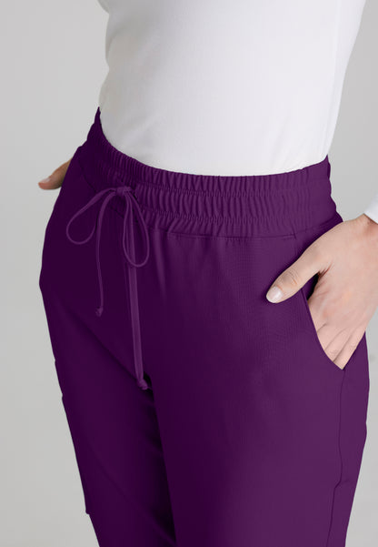 Jogger Theory de tiro medio con 4 bolsillos - New Grape